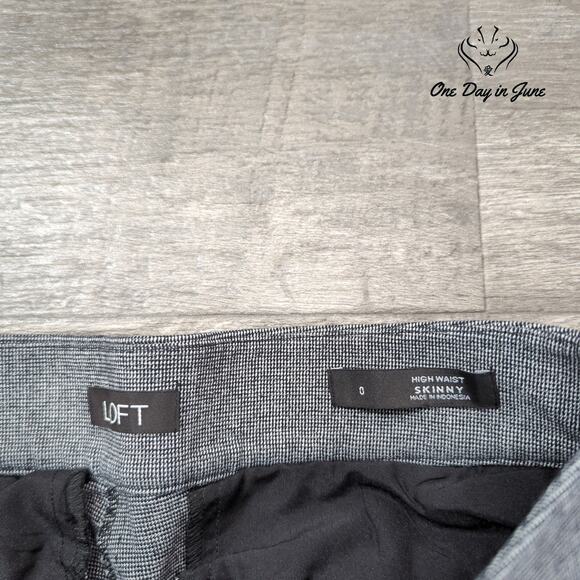 Loft High Waist Skinny Pants Size 0 - Picture 2 of 6